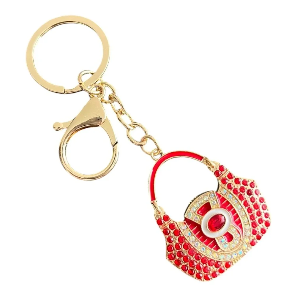 Women's Key Chain Gold Red 4